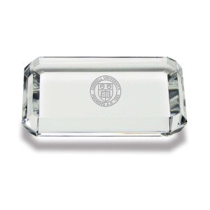 Custom Cornell Seal Optic Rectangle Paperweight